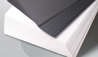 black white paperboard