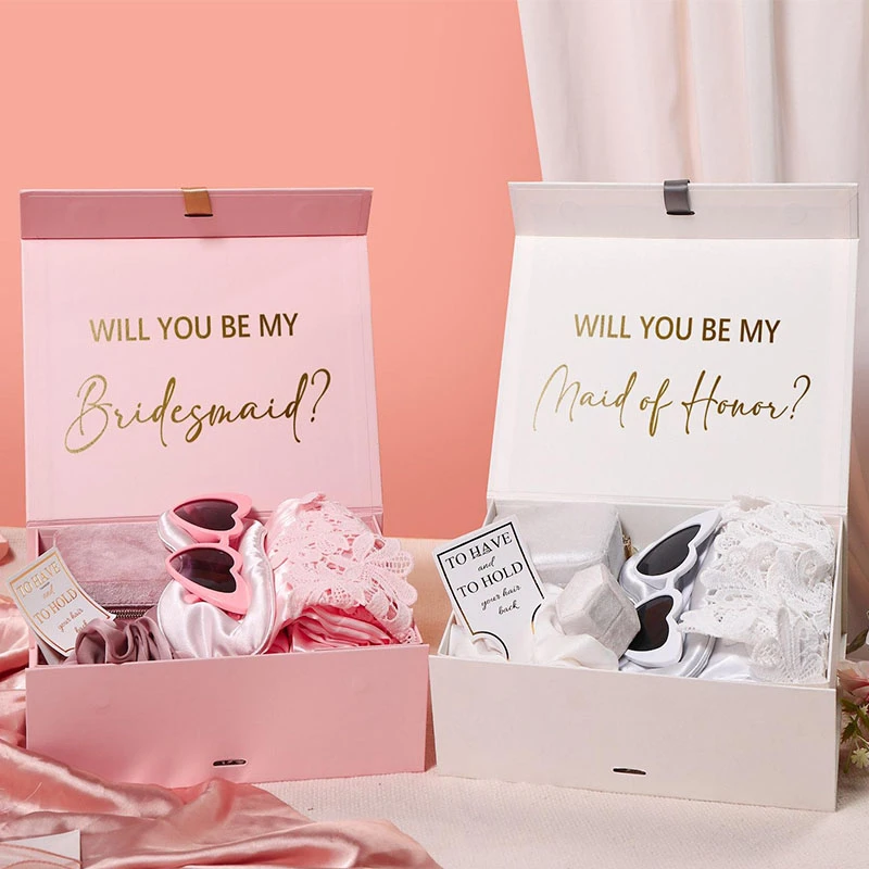 Luxury Matt Recyclable Folding Gift Box Sets Custom Printed Logo