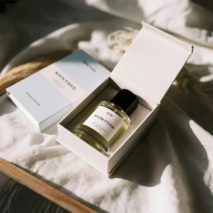 Rigid Magnetic Book Style Perfume Gift Box Luxury Minimalist Design